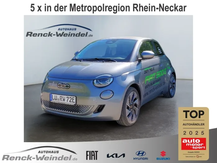 Fiat 500e Navi Apple CarPlay Android Auto Klimaautom 