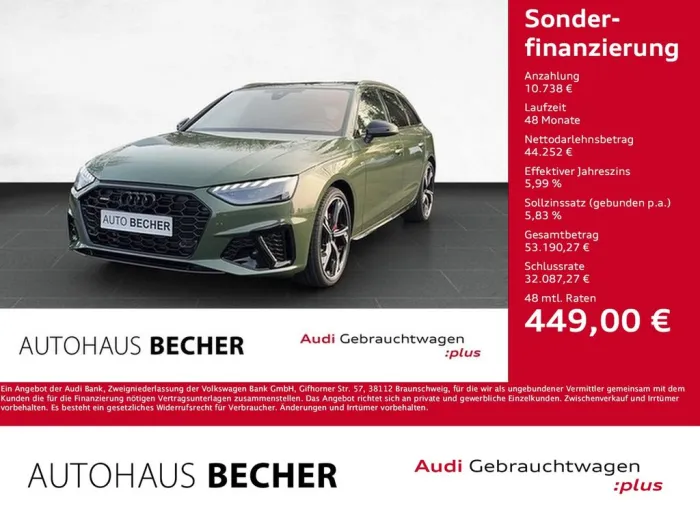 Audi A4 Avant S line 40 TDI quattro S tronic /AHK/B&O