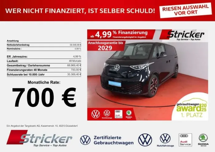 Volkswagen ID. Buzz Pro LR 210/86 679,-ohne Anzahlung 7-Sit