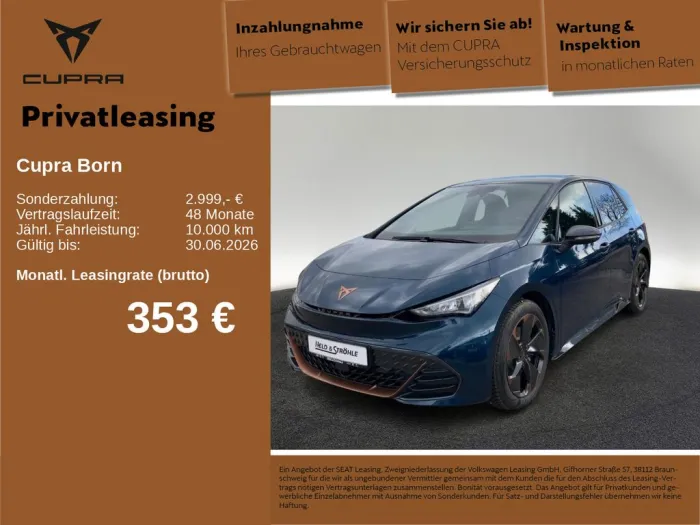 Cupra Born Edition Dynamic 19 NAVI SENNHEISER SHZ RFK