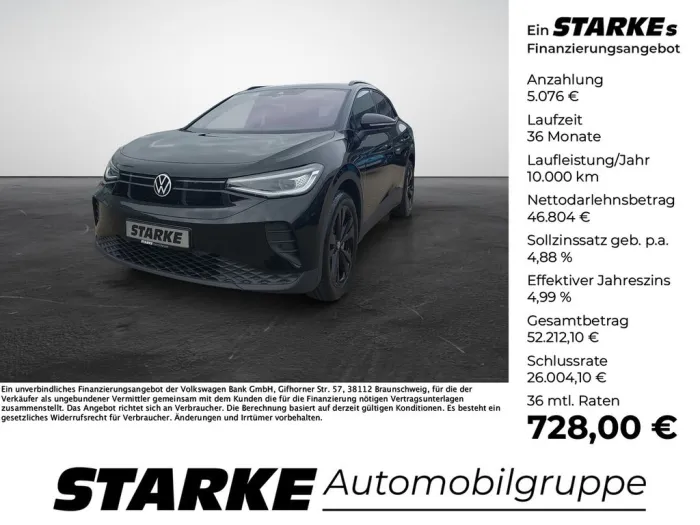 Volkswagen ID.4 Pro Black Edition  HeadUp AHK Navi LED Kame