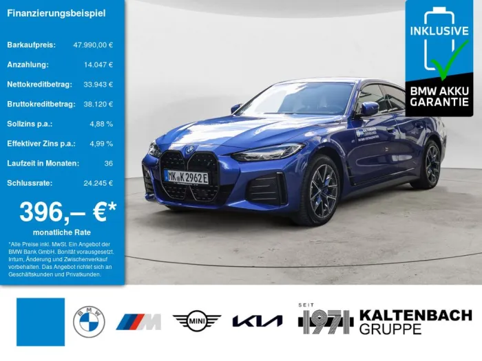 BMW i4 Gran Coupe 35 eDrive M-Sport AHK LED ACC NAVI
