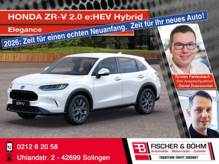 Honda ZR-V 2.0 e:HEV Hybrid Elegance