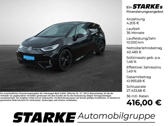 Volkswagen ID.3 GTX Performance 240 kW  HeadUp Panodach Sta