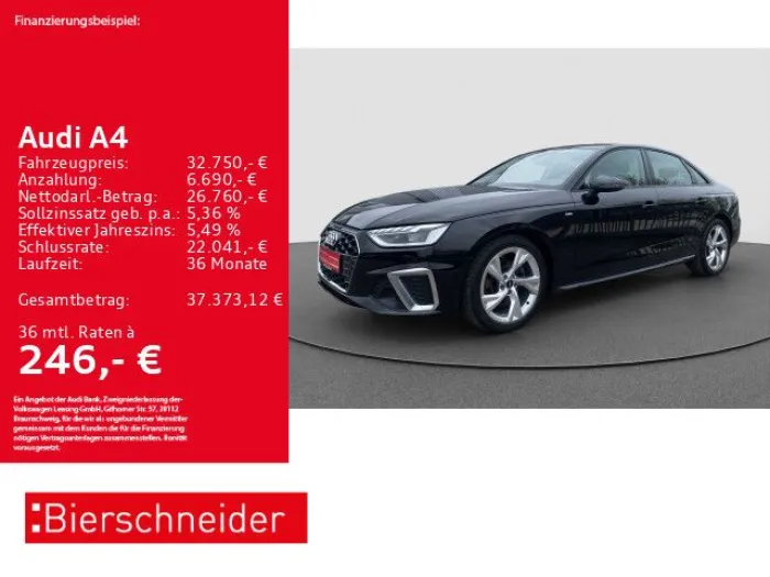 Audi A4 Lim 35 TFSI S-Line AHK LED NAVI CAM ACC