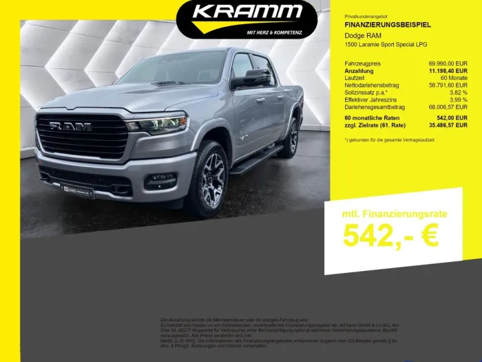 Dodge RAM 1500 Laramie Sport Special LPG
