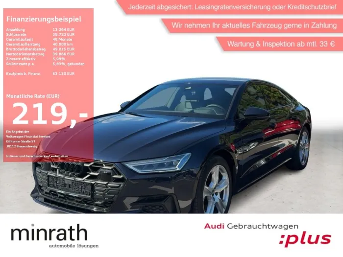 Audi A7 Sportback 50 TFSI e Q APP+DAB+AHK+HUD+SHZ