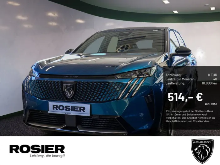 Peugeot e-3008 GT Elektromotor 210 AHK ACC PANO LED 360°