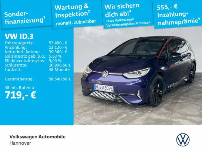 Volkswagen ID.3 GTX Performance FIRE & ICE IQ.LIGHT Harman