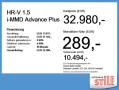 Honda HR-V 1.5 i-MMD Advance Plus ACC+LED+Navi+SHZ+LM
