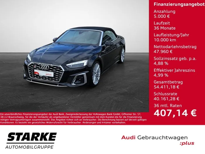 Audi S5 Cabriolet 3.0 TFSI quattro tiptronic Matrix D