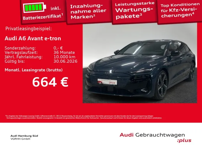 Audi A6 Avant e-tron performance S LINE/360°/AHK/LM21