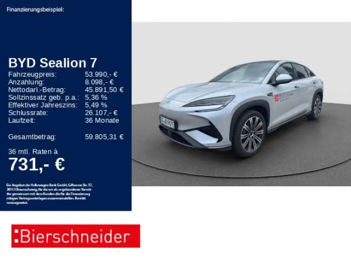 BYD Sealion 7 Design AWD PANO NAVI 360° DYN