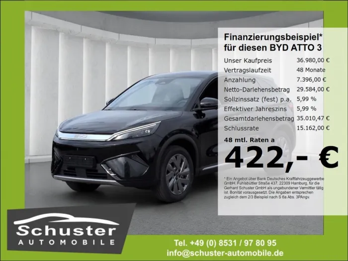 BYD ATTO 3 EVO Design*Sitzbelüft 360°Kam ACC Leder