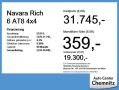 DFSK Navara Rich 6 AT8 4x4 KlimaA/Leder/PDC/Kamera