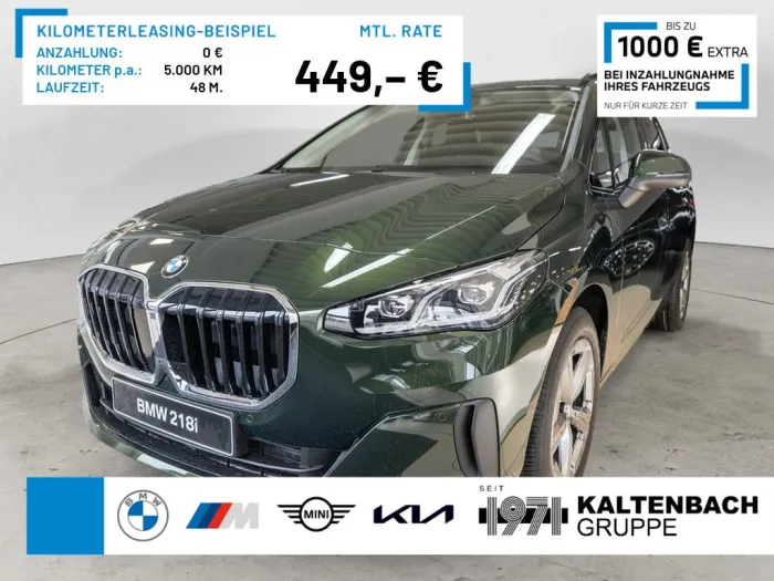 BMW 218 Active Tourer PANO LED AHK NAVI KAMERA SHZ