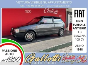 Fiat FIAT Uno turbo i.e. 3 porte Antiskid
