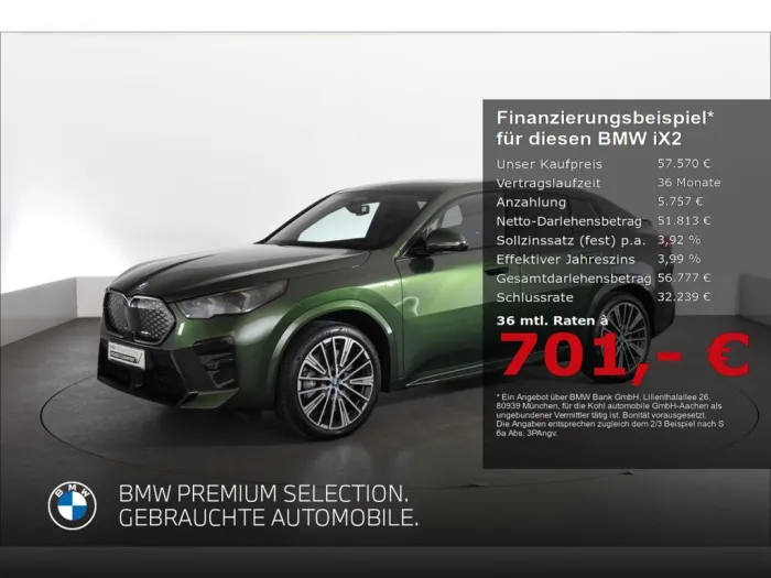 BMW iX2 xDrive 30 M Sport harman kardon Panoramaglas