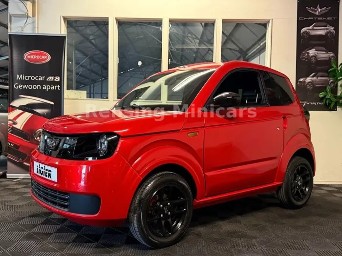 Ligier Myli Rot 2025 Demo! Mopedauto Microcar 45 KM