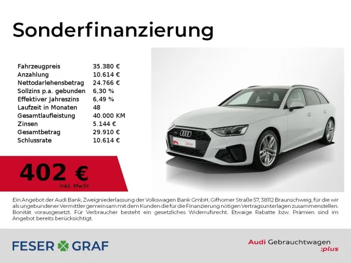Audi A4 Avant 45 TFSI qu S Line AHK,Navi,LED,Leder