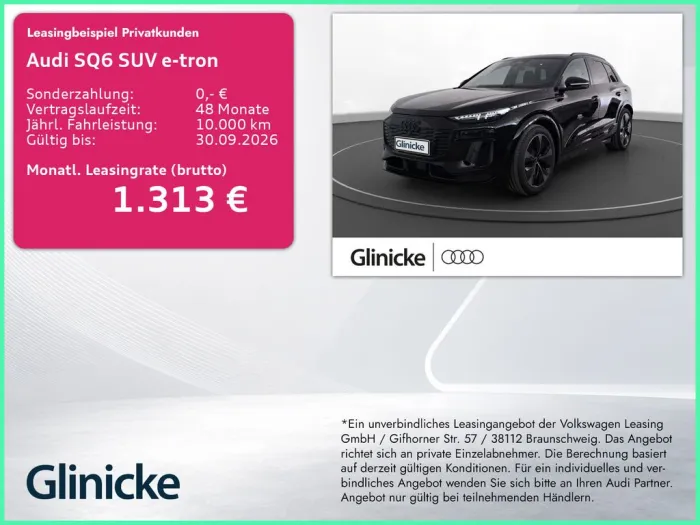 Audi SQ6 SUV e-tron 360 kW