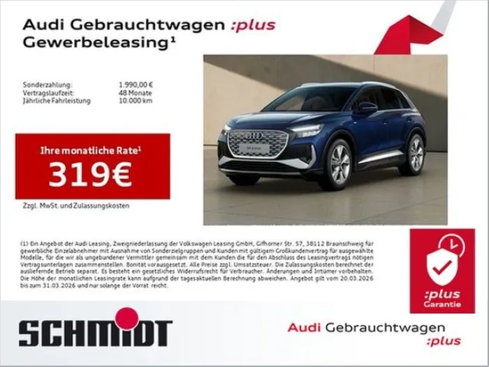 Audi Q4 45 e-tron S line LM20  Navi+ Sports.  Smartph