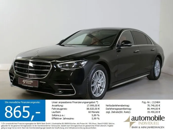 Mercedes-Benz S 450L 4Matic AMG Line Pano ACC 4xel.Sitze
