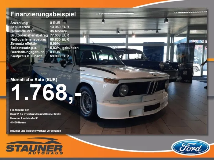 BMW 2002 Turbo Alpina Matching Number