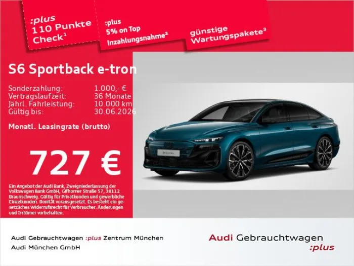 Audi S6 Sportback e-tron S line EditionOne Pano/LuftF