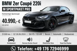 BMW 2er Coupé 220i Sport-Automatic Getriebe Steptro