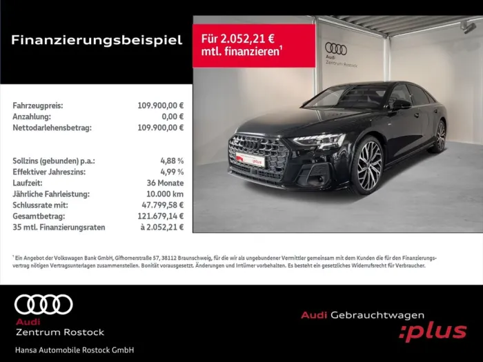 Audi A8 50 TDI quattro tiptronic+ALLRADLENKUNG+B&O+HU