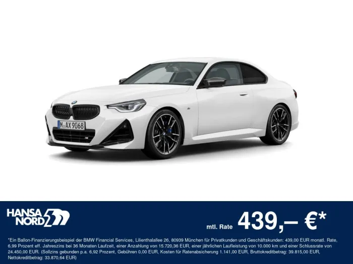BMW M240i xDrive Coupe LED NAVI KAMERA PDC SHZ 360°