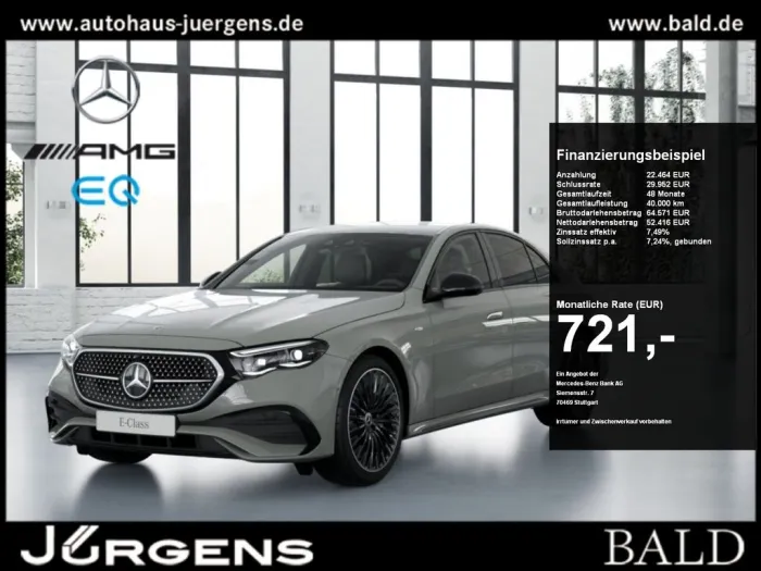 Mercedes-Benz E 400 e 4MATIC Limousine mit EQ Hybrid Technolog