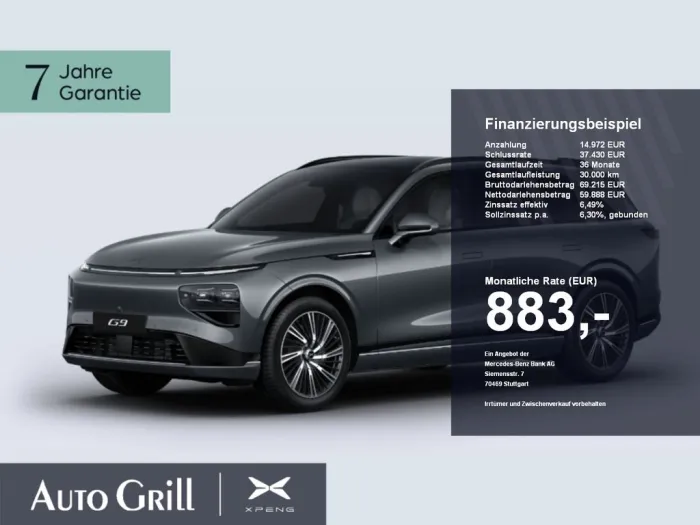 XPENG G9 2025 AWD Performance AHK PremiumP CarPlay