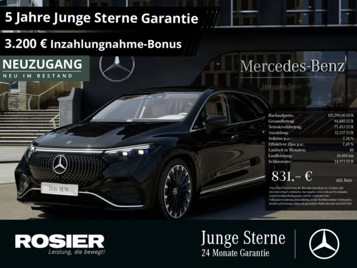 Mercedes-Benz EQS 580 4M SUV AMG Sport Premium+ 7-Sitzer Hyper