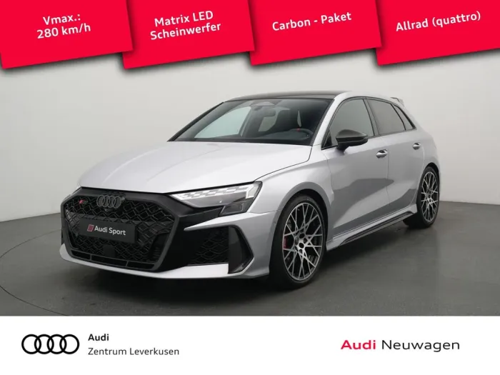 Audi RS3 Sportback MATRIX PANO KAM SONOS ACC PDC HUD