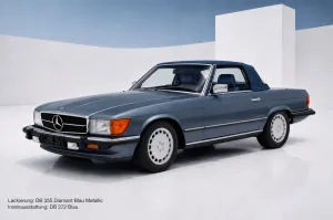 Mercedes-Benz R107 SL 560 Bestellfahrzeug frame-off