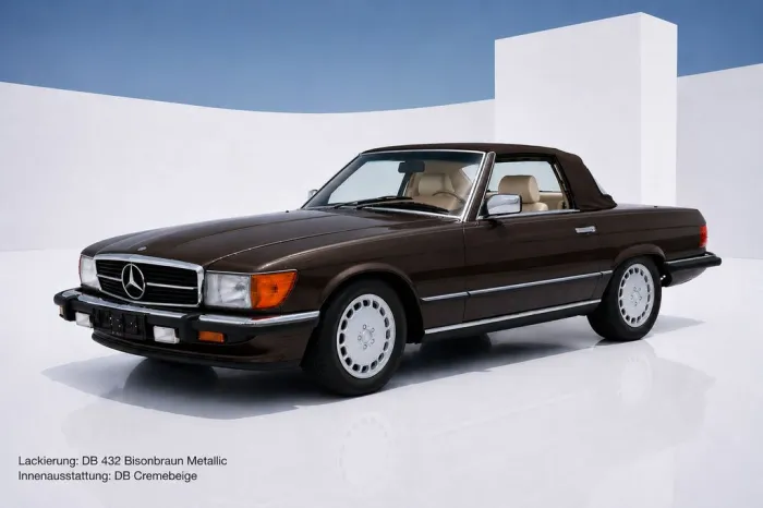 Mercedes-Benz R107 SL 560 Bestellfahrzeug frame-off