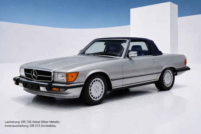 Mercedes-Benz R107 SL 560 Bestellfahrzeug frame-off