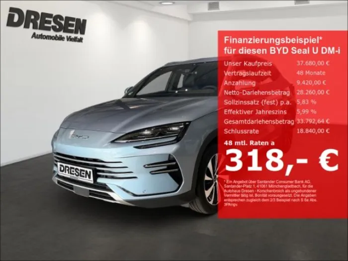 BYD Seal U Design LED/PANO/360Kamera/Carplay
