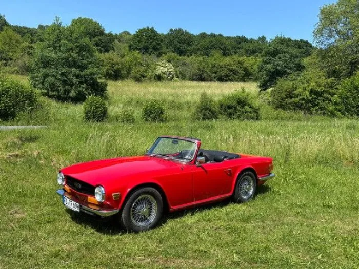Triumph TR6 frame off restauriert  3 Weber Vergaser