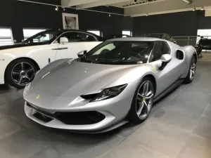 Ferrari 296 GTB Argento Silver NEW Carbon 2024