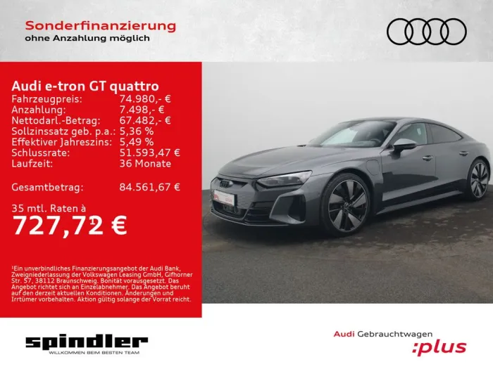 Audi e-tron GT quattro / Pano, Air, Matrix, 360°, B&O