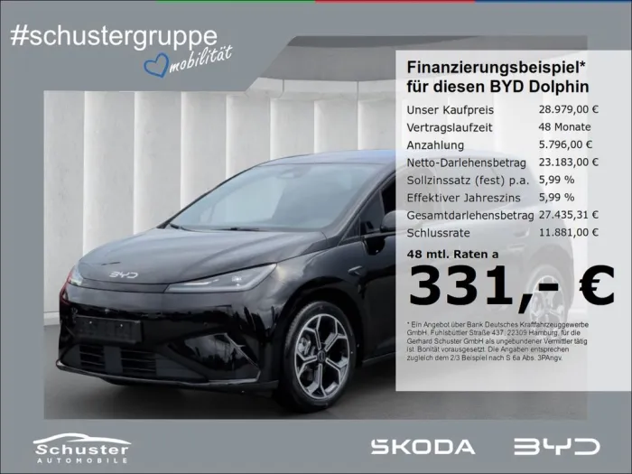 BYD Dolphin G DM-i eHyb Comfort*Panodach 360°Kam ACC