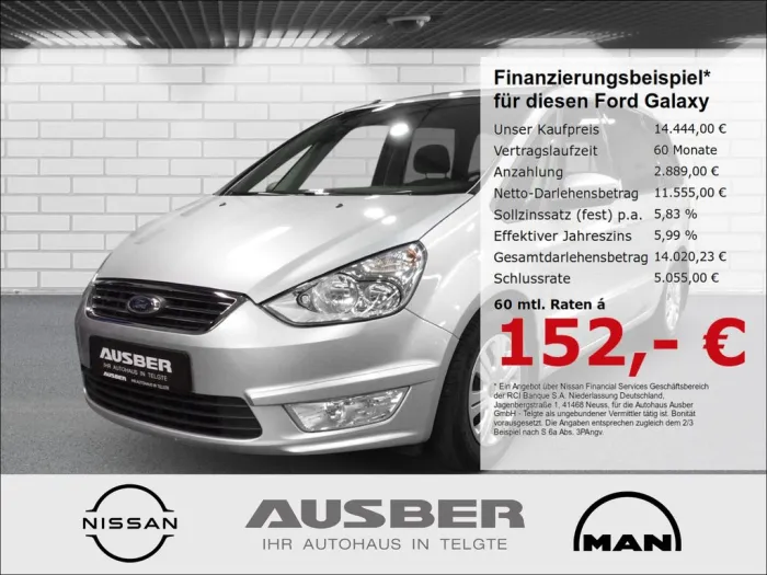 Ford Galaxy Trend 7 Sitze erst 65.359km 1. Hand