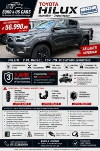 Toyota Hilux DoKA 2,8ltr  invincible DAB*ACC*SHZ*App* 2