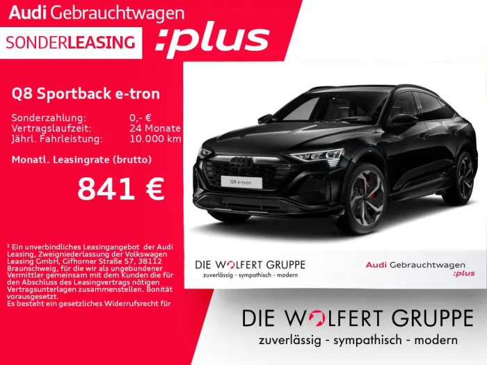 Audi Q8 e-tron Sportback 55 quattro S line PANO*360°