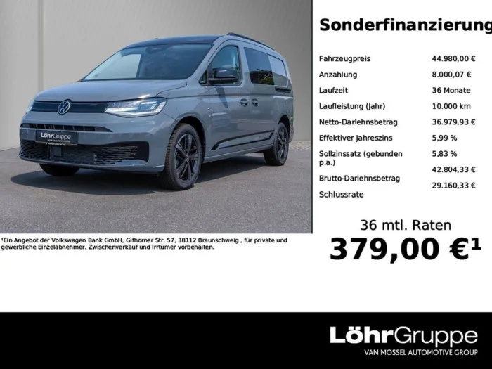 Volkswagen Caddy 2.0 TDI DSG Flexible Maxi Edition AHK