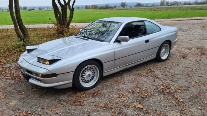 BMW 850Ci Auto, 2.Hd., silber, SD, Sport