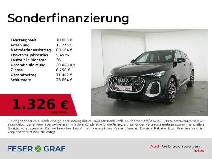 Audi SQ5 TFSI S tronic B&O/ Panorama/ Sitzbelüftung H